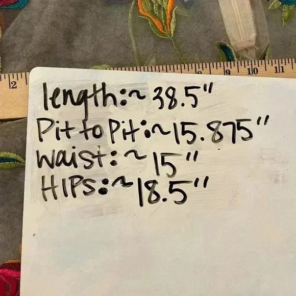 Alexia Admor Palmer Sheath Floral Embroidered Transparent Dress Size Medium - Picture 7 of 7